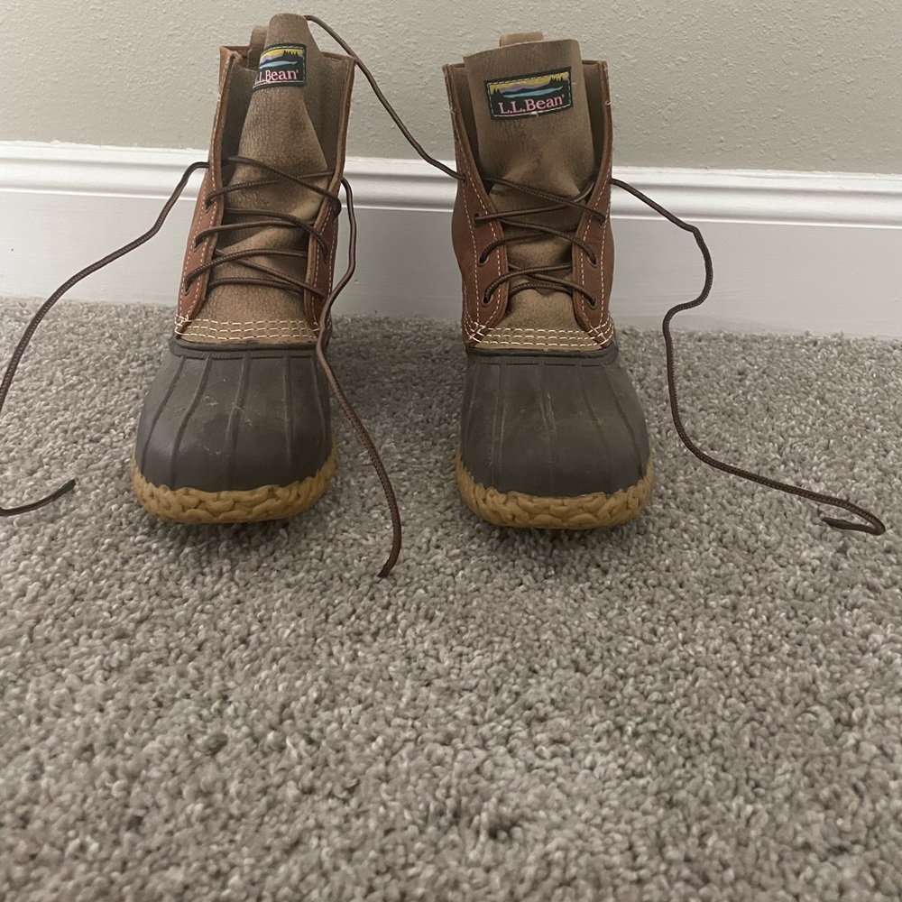 L.L. Bean Brown and Tan Winter Boots